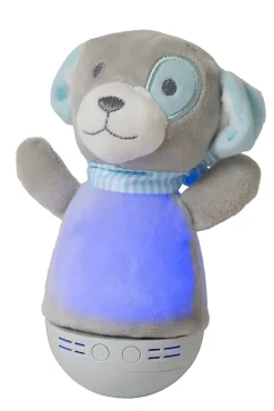 Lampe de table DOLLY en abs avec LED intégré - Gris - Lucide