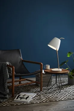 Lampe de table E14, max. 40W, IP20, blanc et acier - Markslöjd - Spin