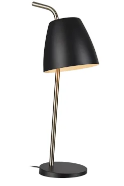 Lampe de table E27, max. 40W, IP20, noir et acier - Markslöjd - Spin