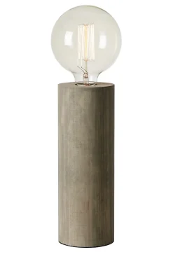 Lampe de table E27, 40W max, bois gris teinté, 28 cm - Markslöjd - Legna