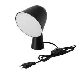 Lampe de table en ABS noir Design moderne et compact, douille E14