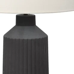Lampe de table en céramique noire