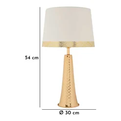 Lampe de table en métal Tower 30x54 cm