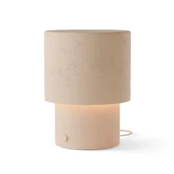 Lampe de table en plâtre orange E27