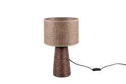 Lampe de table en rotin et jute STRAW