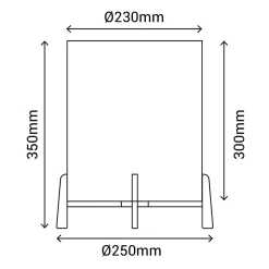 Lampe de table en rotin et bois E27