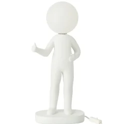 Lampe de table en résine blanc 19.5x14x44.5 cm