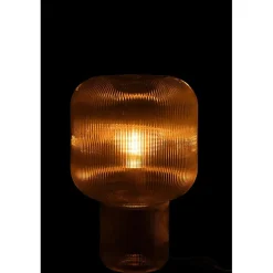 Lampe de table en verre transparent 29x29x42 cm