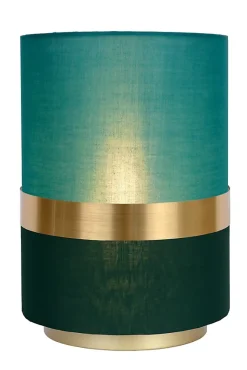 Lampe de table EXTRAVAGANZA TUSSE en lin avec 1xE14 - Vert - Lucide