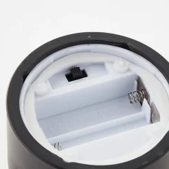 Lampe de table extérieure BOUGIE noir/verre fumé plastique/verre - LED IP44