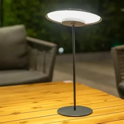 Lampe de table extérieure autonome anthracite - New Garden - Sardinia40