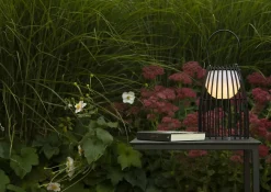 Lampe de table FJARA en métal avec LED intégré - Noir - Lucide