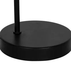 Lampe de table Ghlin E27 15W L.17xL.13xH.42cm noir GoodHome