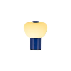 Lampe de table GUSTAV en fer avec LED intégré - Bleu - Lucide