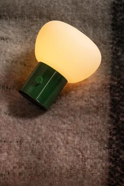 Lampe de table GUSTAV en fer avec LED intégré - Vert - Lucide