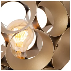 Lampe de table HANNELORE en métal avec 1xE27 - Or Mat / Laiton - Lucide