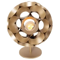 Lampe de table HANNELORE en métal avec 1xE27 - Or Mat / Laiton - Lucide