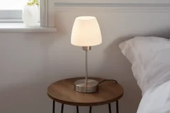 Lampe de table incandescent Kluan GoodHome E14 blanc