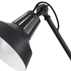 Lampe de table incandescent Yarra GoodHome E27 noir mat