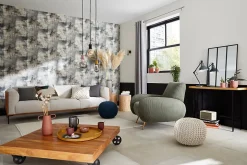 Lampe de table incandescent Yarra GoodHome E27 noir mat