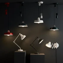 Lampe de table incandescent Yarra GoodHome E27 noir mat