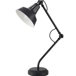 Lampe de table incandescent Yarra GoodHome E27 noir mat