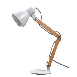 Lampe de table incandescent Peroten GoodHome E27 coloris naturel