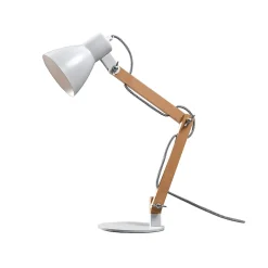 Lampe de table incandescent Peroten GoodHome E27 coloris naturel