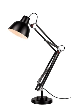 Lampe de table incandescent Ginaz GoodHome E14 noir