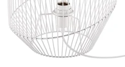 Lampe de table incandescent Tsolma GoodHome E27 blanc mat