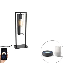 Lampe de table intelligente moderne noire avec Wifi ST64 - Balenco Wazo