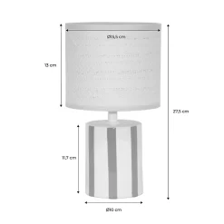 Lampe de table intérieur céramique moutarde H 28cm - Aurore