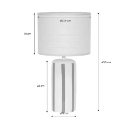 Lampe de table intérieur céramique vert H 44cm - Aurore