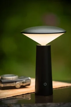 Lampe de table JIVE en abs avec LED intégré - Noir - Lucide