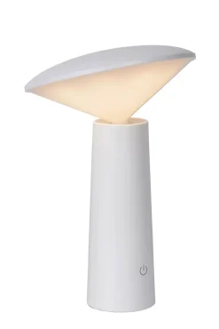 Lampe de table JIVE en abs avec LED intégré - Blanc - Lucide