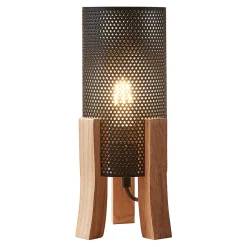 Lampe de table Joelleldsvin E27 30 x 14 x 14 cm noir lux.pro