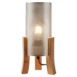 Lampe de table Joelleldsvin E27 30 x 14 x 14 cm argent lux.pro