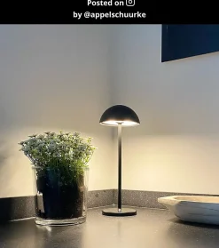 Lampe de table JOY en aluminium avec LED intégré - Noir - Lucide