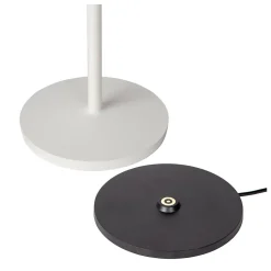 Lampe de table JUSTINE en aluminium avec LED intégré - Blanc - Lucide