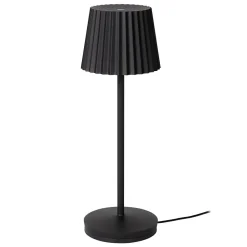 Lampe de table JUSTINE en aluminium avec LED intégré - Noir - Lucide