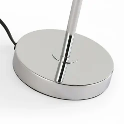 Lampe de Table KAVALA avec Trois Boules de Cristal Blanc 15cm, Structure en Métal Chromé, 3E27 Design Élégant et Fonct