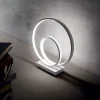Lampe de table LED décorative Swirl intégrée dorée, 3000K