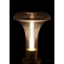 Lampe de table led en verre transparent 41x41x55 cm
