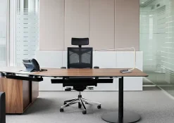 Lampe de table LED 'Faucium' en métal chromé, avec LED intégrée