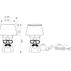 Lampe de table Led noire - Trio - Dosy