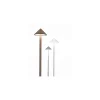 Lampe de table LED Pina Pro Corten rechargeable et dimmable sans fil Zafferano