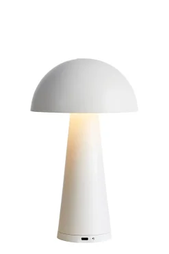 Lampe de table LED rechargeable, 1,5W, 70lm, 3000K, blanc - Markslöjd - Fungi