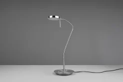 Lampe de table Led tactile dimmable 12W nickel mat avec variateur et température réglable - Trio - Monza