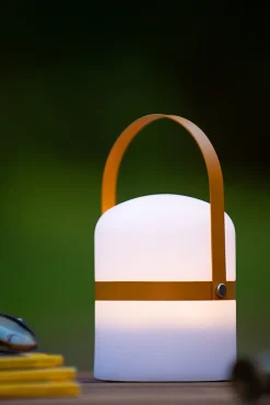 Lampe de table LITTLE JOE en synthétique avec LED intégré - Brun - Lucide