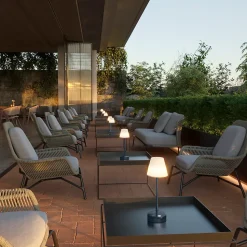 Lampe de table Lola Slim 30 230lm 2W IP44 anthracite H.32cm